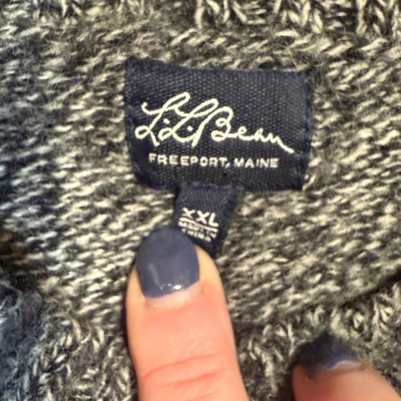 L.L. Bean‎ 100% Ragg lambswool sweater XXL vintage script tag - Picture 4 of 7